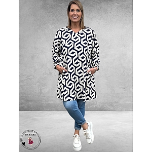 GOZZIP Tuniek Meta Blue Offwhite 